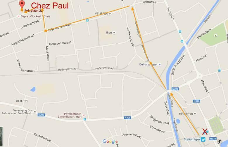 Chez Paul Bed & Breakfast Ieper Eksteriør bilde
